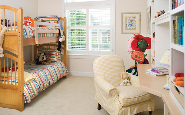 bright and cheerful children's bedroom