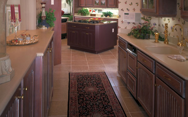 a perfect example of a galley style or corridor kitchen floor plan