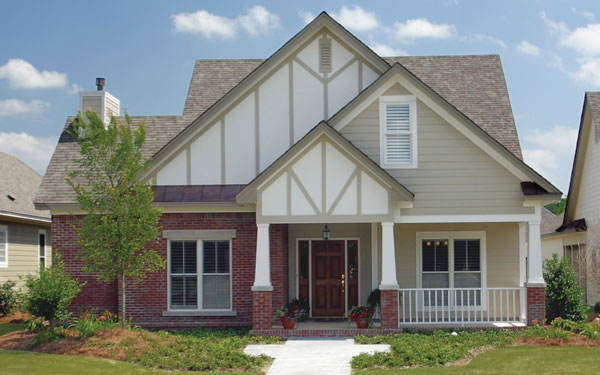 modest sized Tudor style house plan modest sized Tudor style house plan