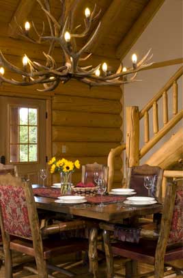 rustic dining room