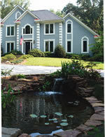 Contemporary House Plan with Water Garden Contemporary House Plan Water Garden